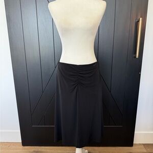 Elegant Black Max Studio Midi Skirt